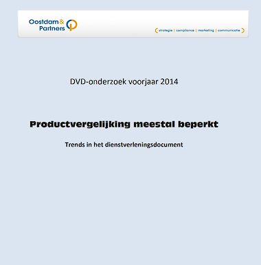 DVD-onderzoek Oostdam & Partners voorjaar 2014